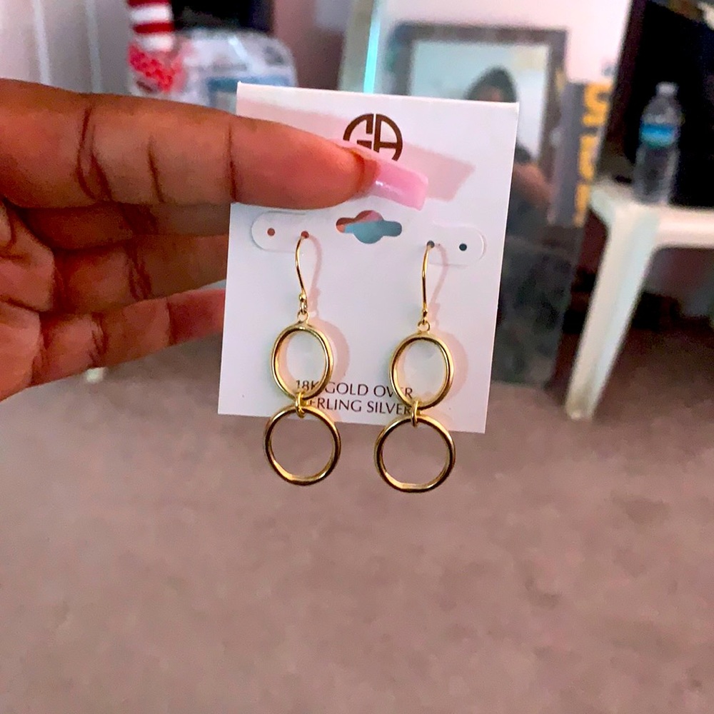 Gold earrings